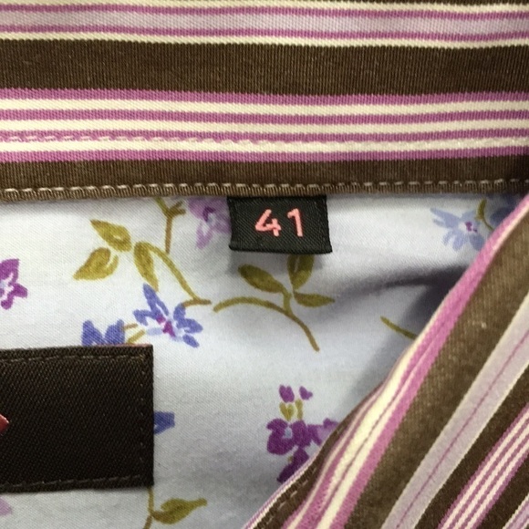 SAND COPENHAGEN Mens Striped Button Down Size 41 (16) Shirt - Picture 9 of 10